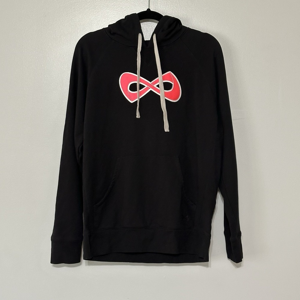 Nfinity Cheer Hoodie Black Pink Sz Med Cheerleading Sweatshirt Infinity